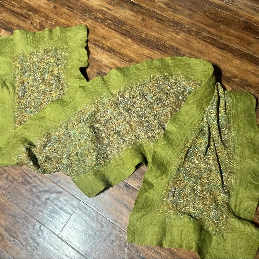 Christa Louise Silk Merino Frame Scarf Art to Wear